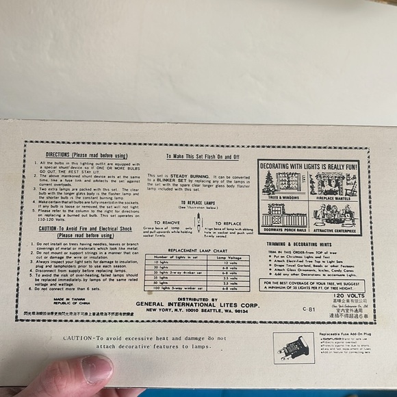 1970s vintage red string Christmas lights - Picture 8 of 8